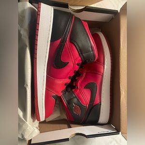 Nike Air Jordan red and black new in box size 6Y